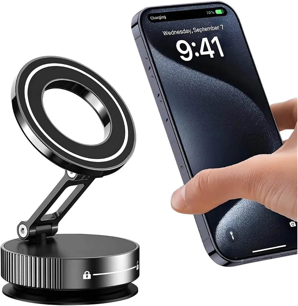 MagDrive Pro+ — Upgraded Suction & Magnetic Car Mount