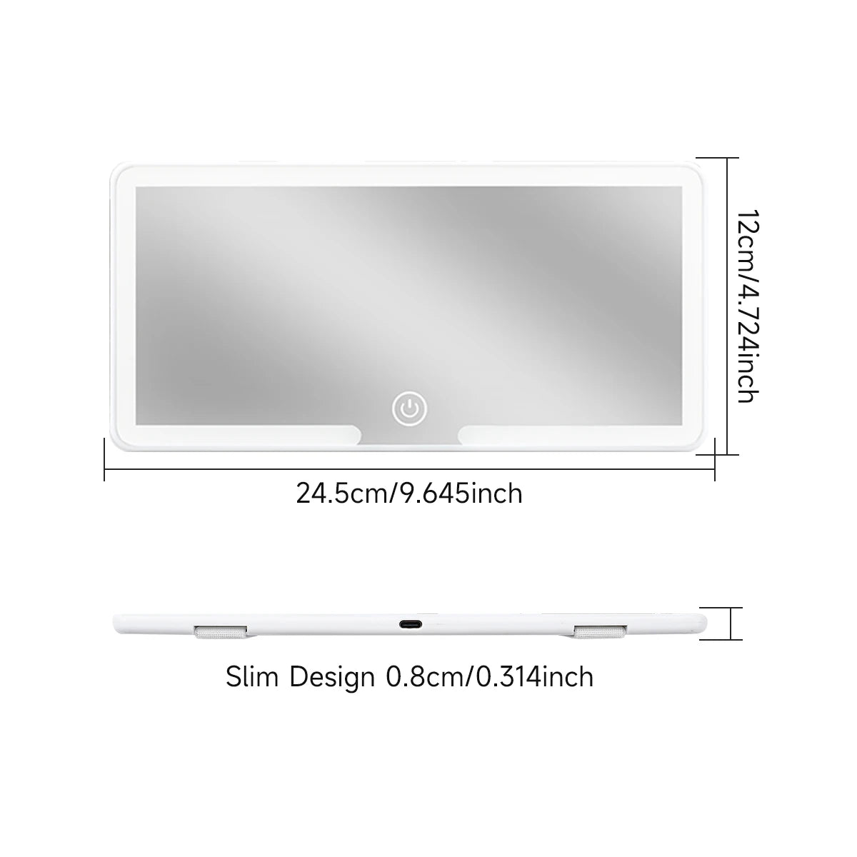 LuxGlow Visor Mirror — LED HD Car Vanity Mirror